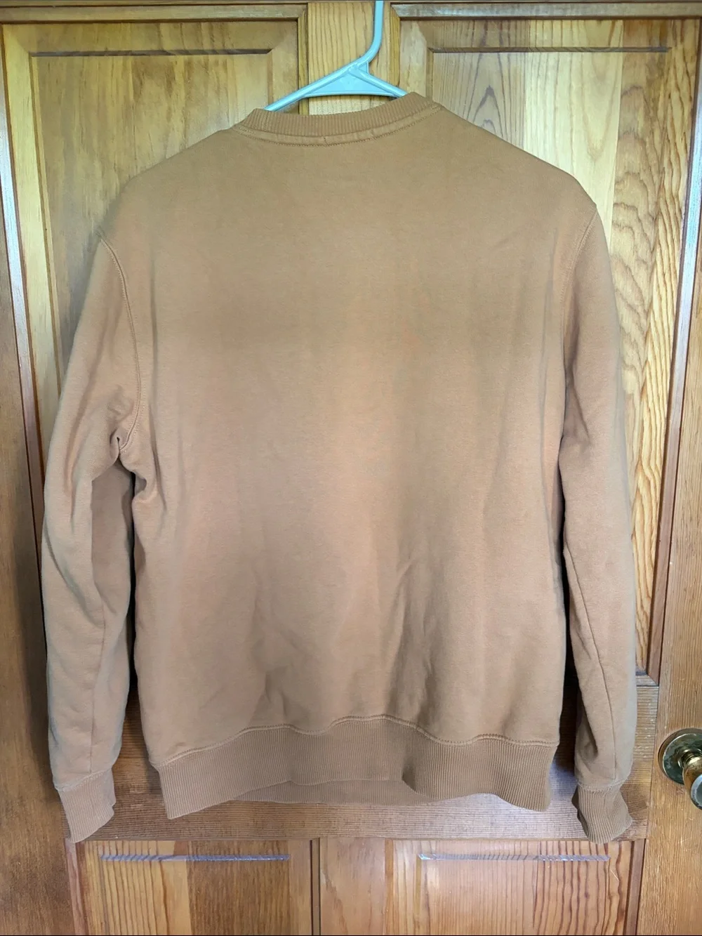 Timberland Tan Crewneck Sweatshirt with Black Tree Logo